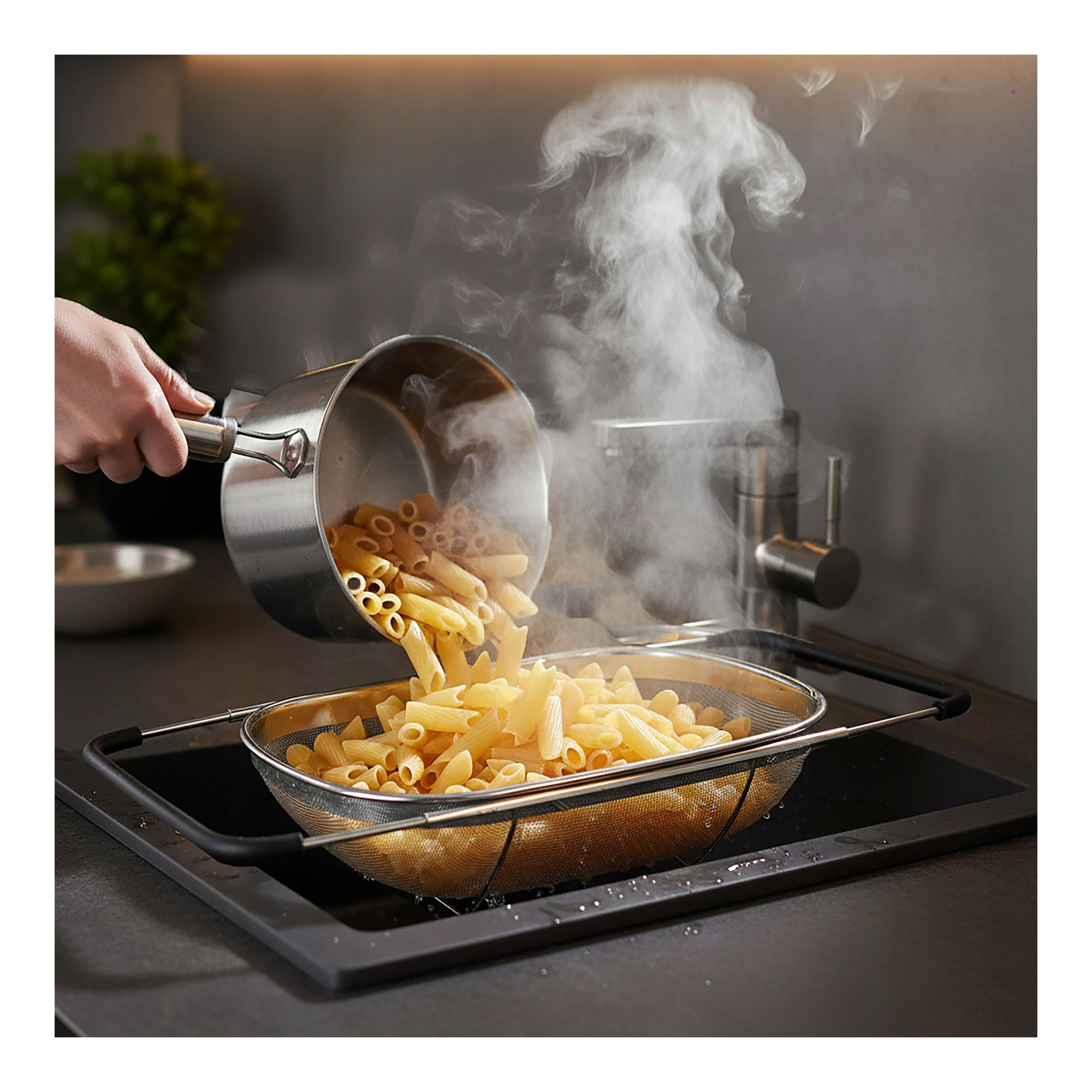 Durszlak na zlew rozsuwany na pierogi duży dla KGW - obrazek 5