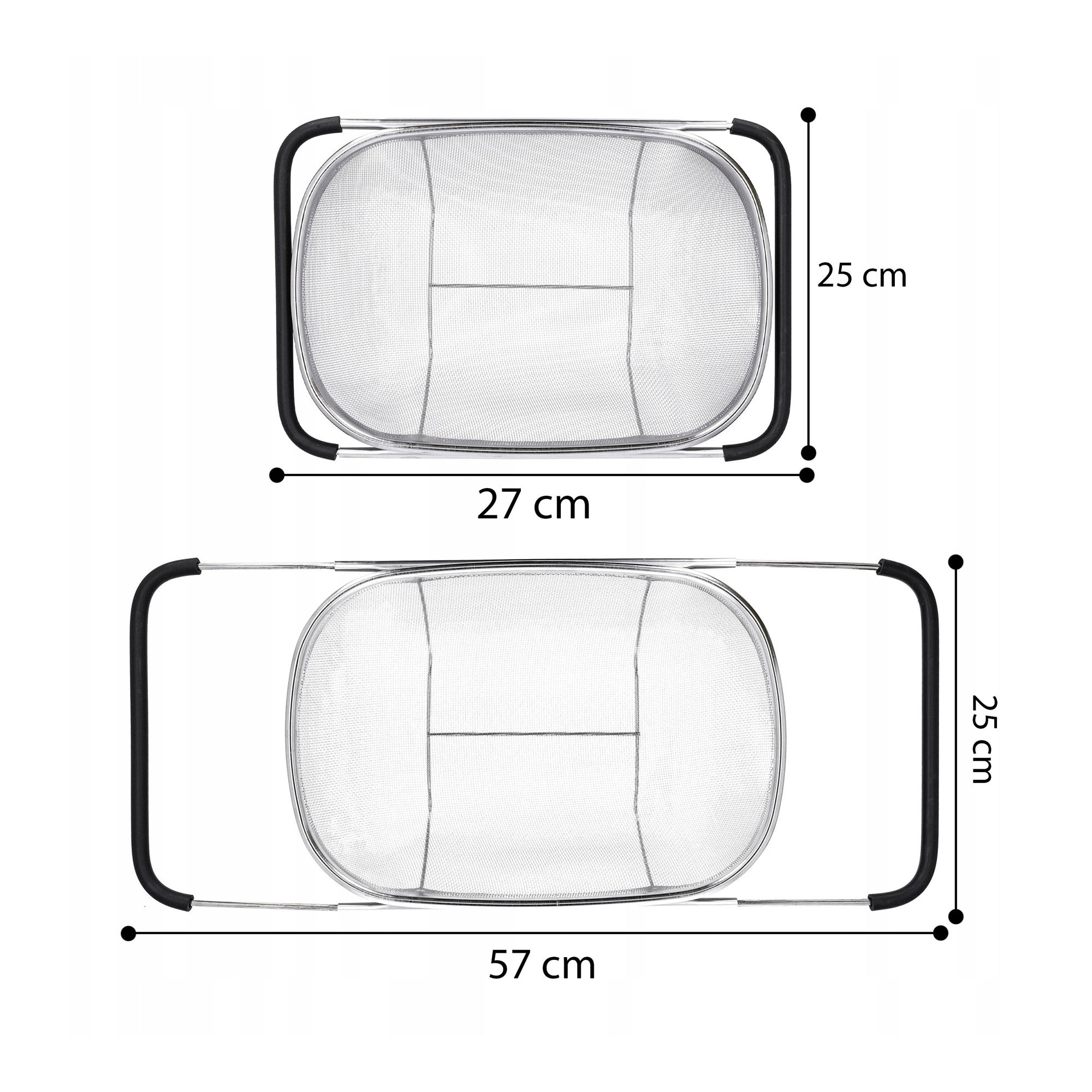 Durszlak na zlew rozsuwany na pierogi duży dla KGW - obrazek 6