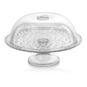 Patera na ciasto 30cm z kloszem plastikowa dla KGW