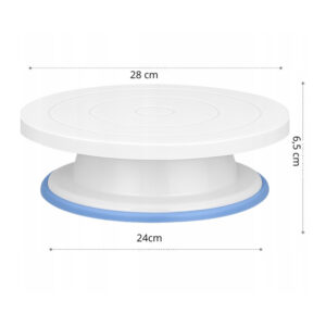 Patera na ciasto tort obrotowa 28cm plastikowa