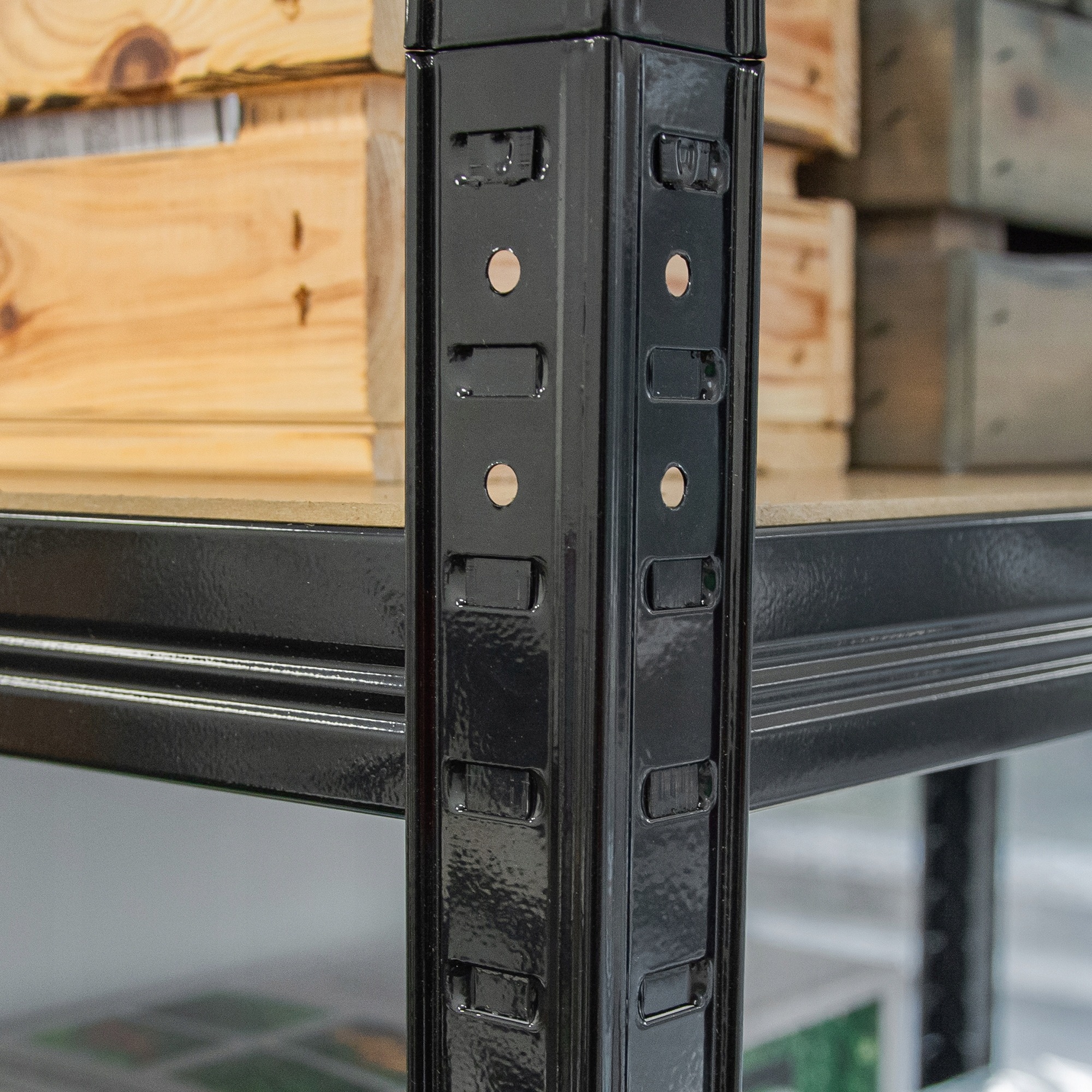 Szeroki regał magazynowy 220x110x45cm dla KGW - obrazek 2