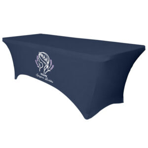 pokrowiec na stół prostokątny 180 cm granatowy