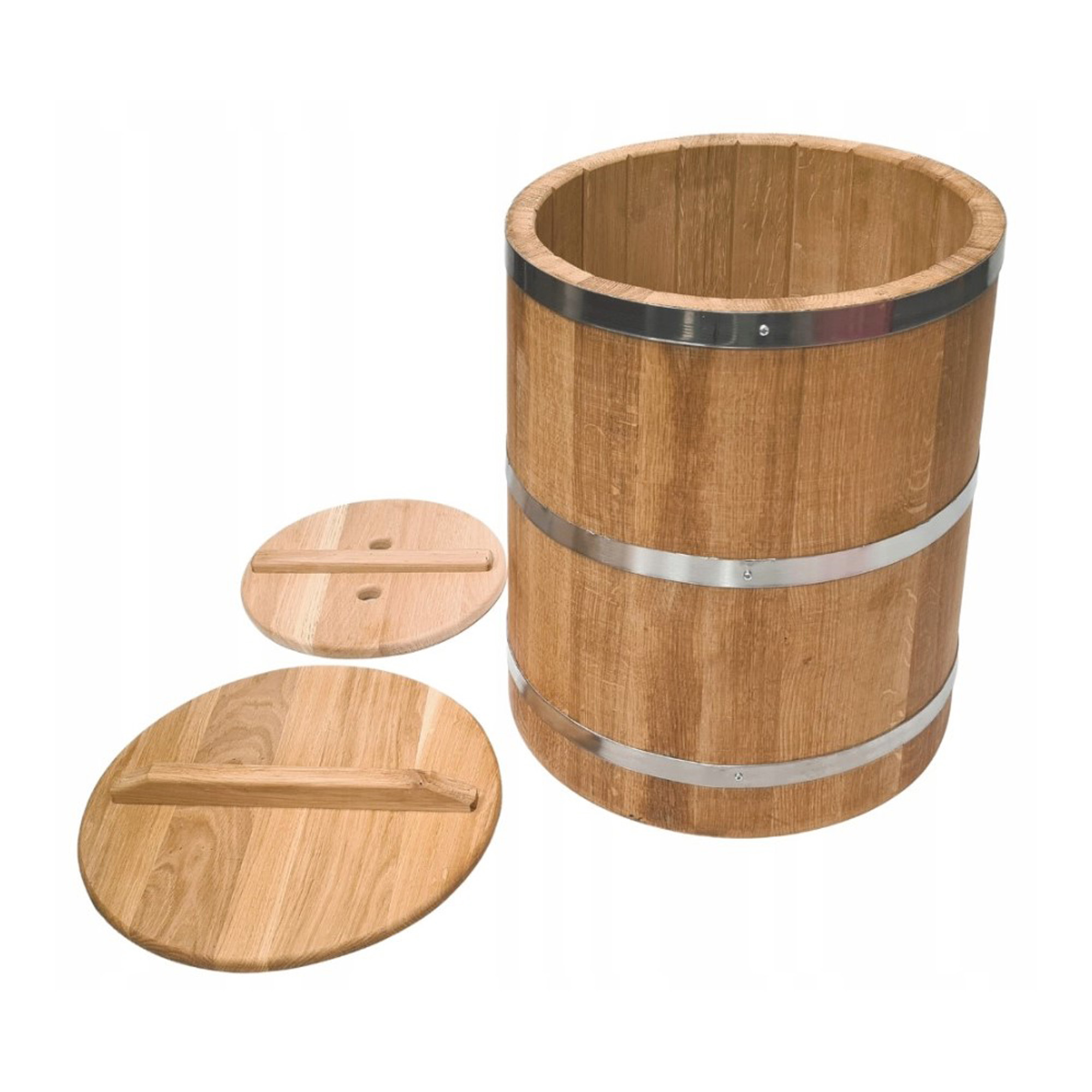 Beczka dębowa do kapusty duża 50 l dla KGW - obrazek 2