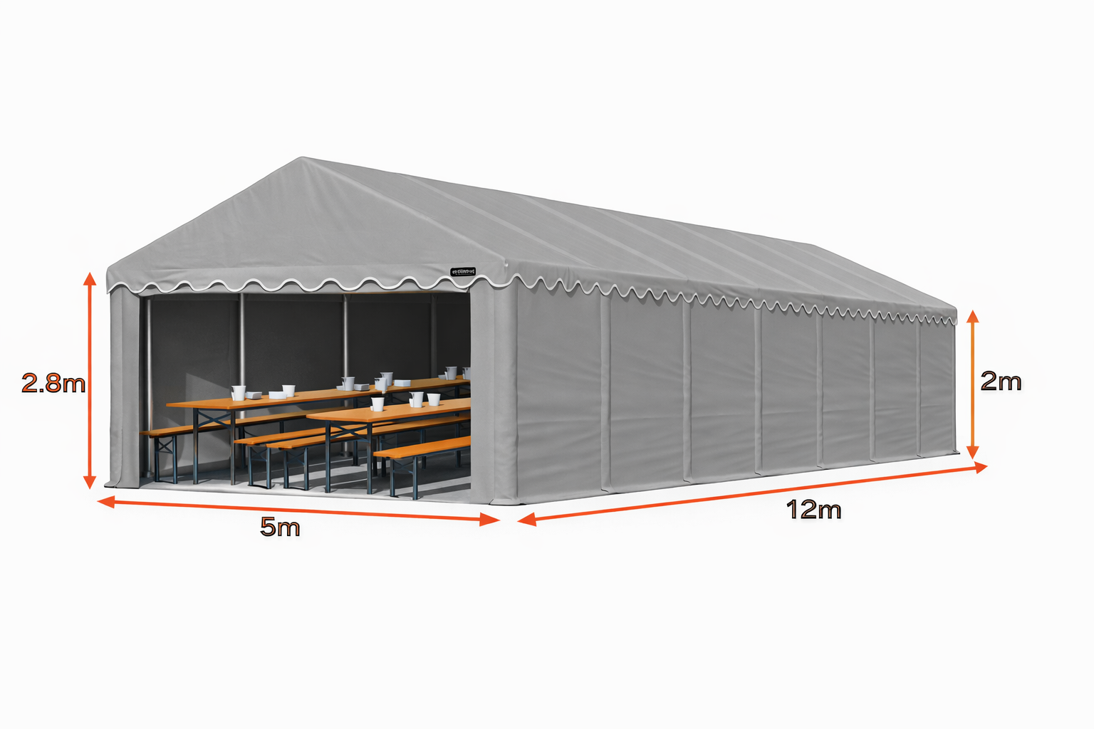 Duży namiot imprezowy dla KGW