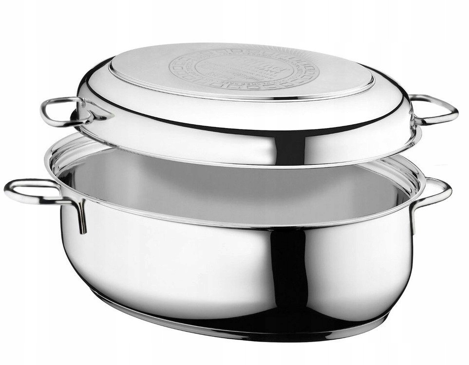 Duża brytfanka gęsiarka stal nierdzewna dla KGW 34cm 5,6l