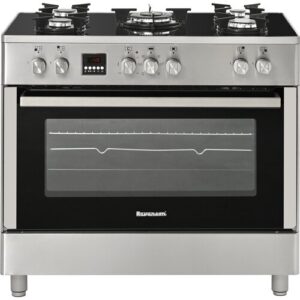 Kuchnia Ravanson KWGE-K90 Glass Inox widok z przodu