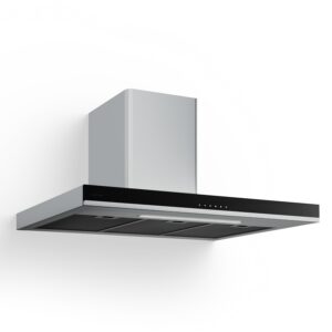Okap kominowy 90 cm 310 m³/h srebrny dla KGW