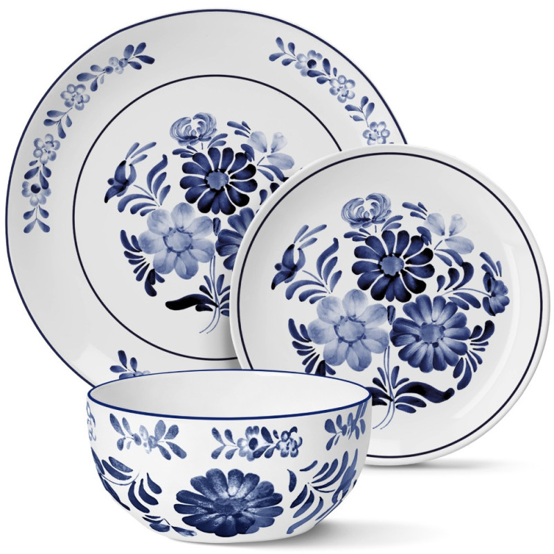 Serwis obiadowy porcelanowy Sintra 12 el. w kwiaty dla KGW