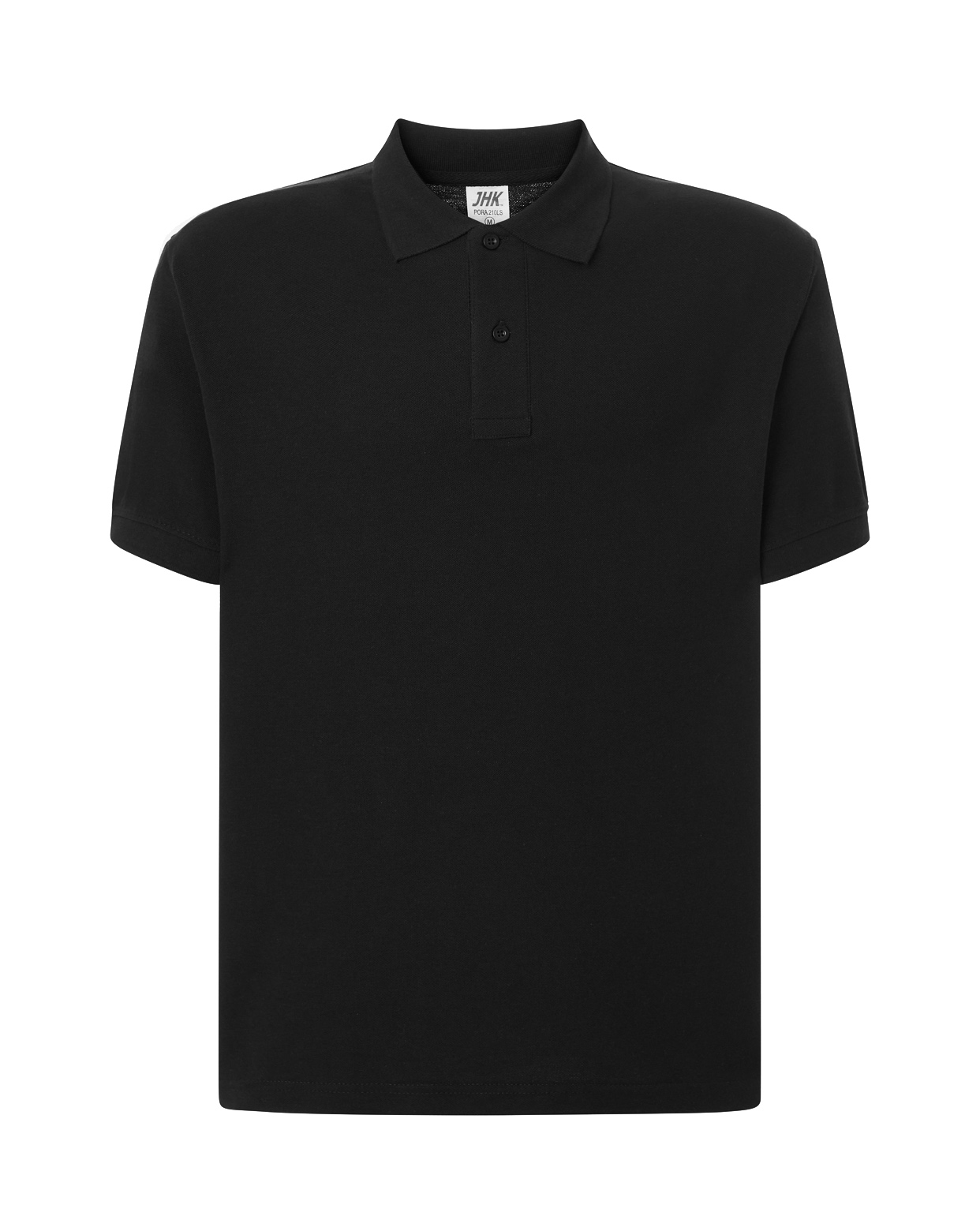 Koszulka polo z nadrukiem dla OSP czarny (JHK PORA 210 BK)
