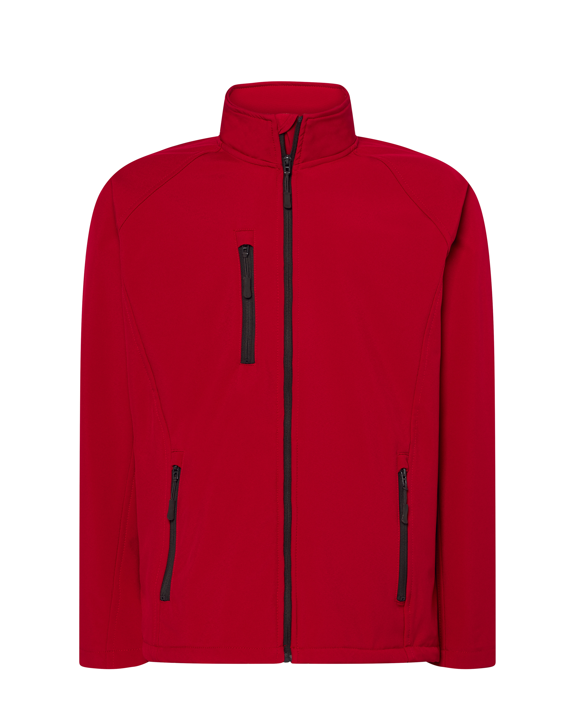 Kurtka softshell z membraną z nadrukiem dla OSP czerwony (JHK SOFT JACK RD)
