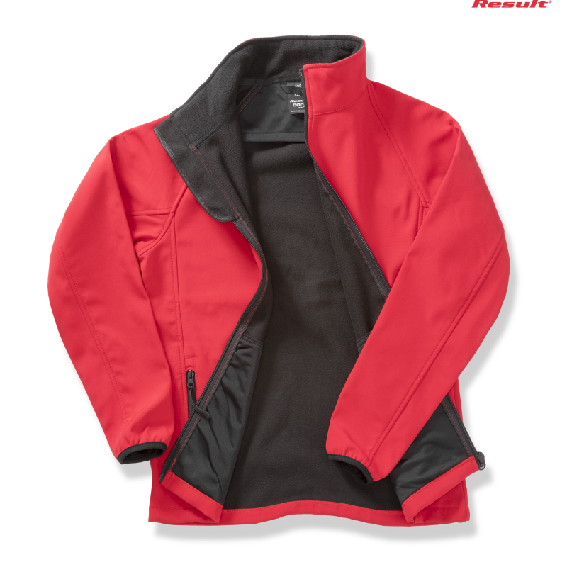 Softshell z nadrukiem dla OSP czerwono-czarny (Result R231M RDBK)