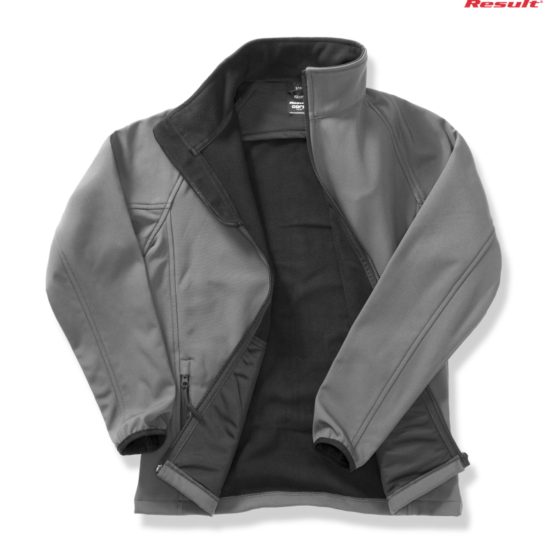 Softshell z nadrukiem dla OSP grafitowo-czarny (Result R231M CHBK)