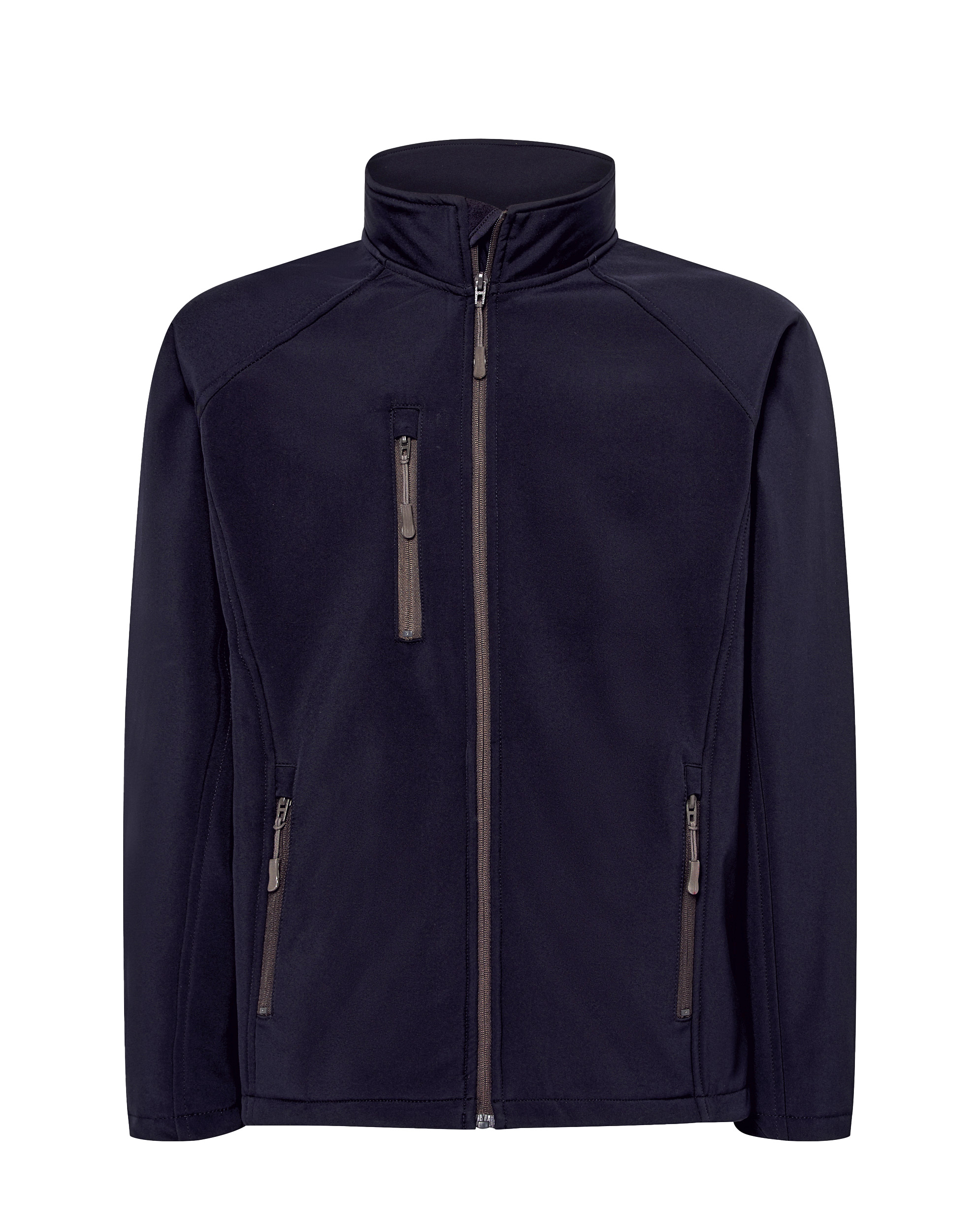Kurtka softshell z membraną z nadrukiem dla OSP granatowy (JHK SOFT JACK NY)